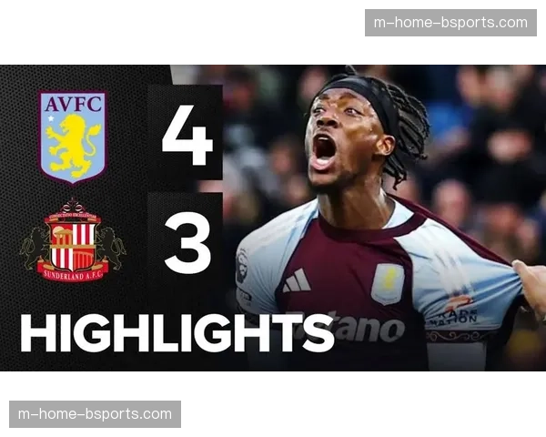 维拉4-3桑德兰：沃特金斯双头球展现禁区制空权